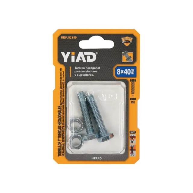 HEXAGONAL SCREWS+NUTS 52159