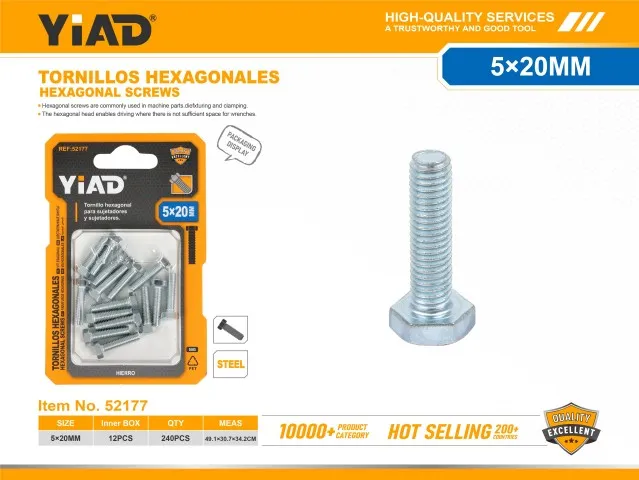 HEXAGONAL SCREWS 52177