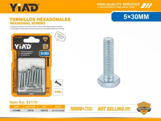 HEXAGONAL SCREWS 52178