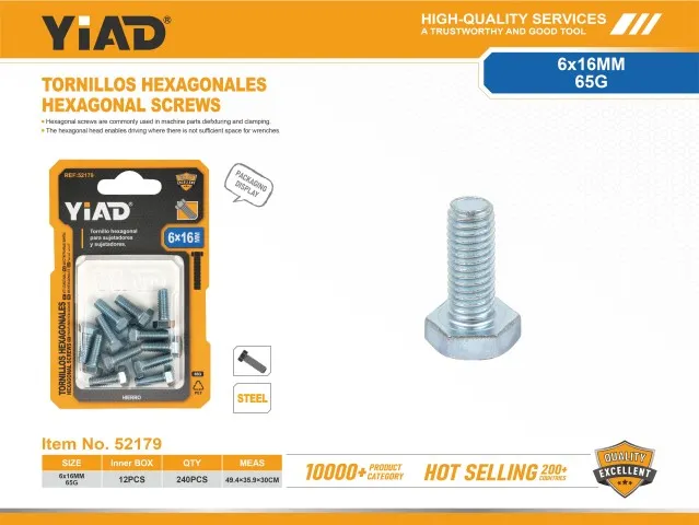 HEXAGONAL SCREWS 52179