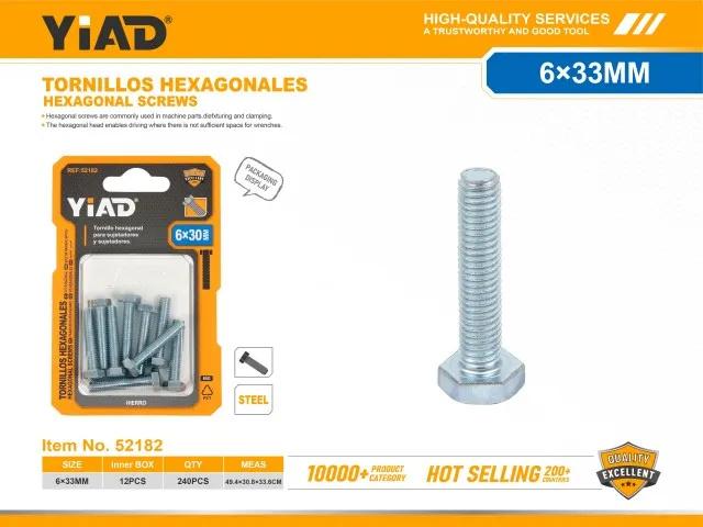 HEXAGONAL SCREWS 52182