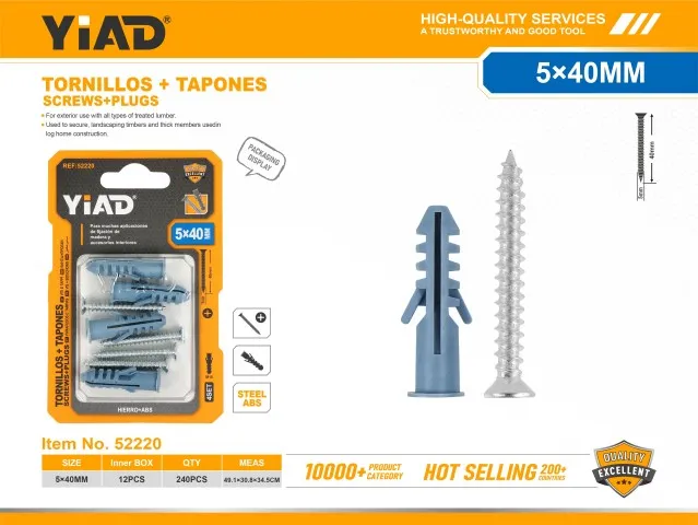 SCREWS+PLUGS 52220