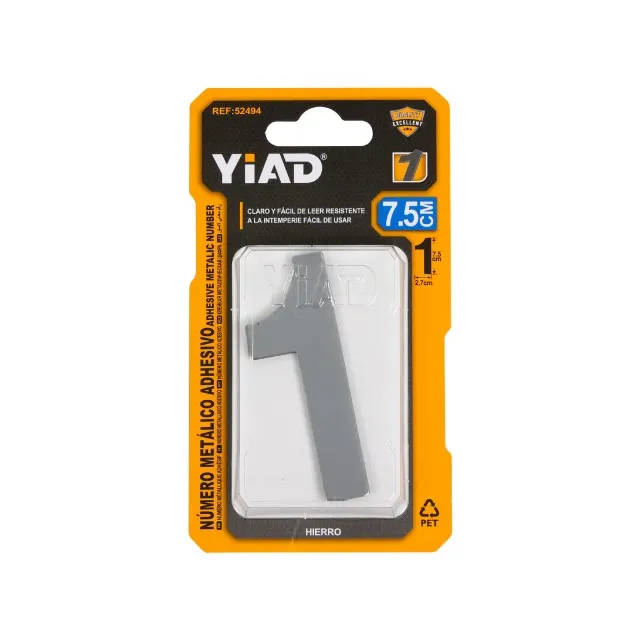 ADHESIVE METALIC NUMBER 52494