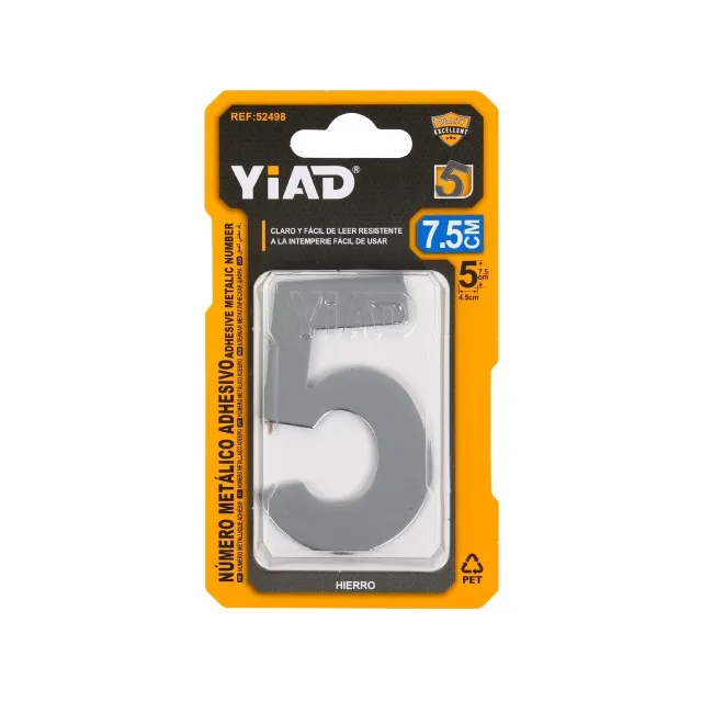 ADHESIVE METALIC NUMBER 52498