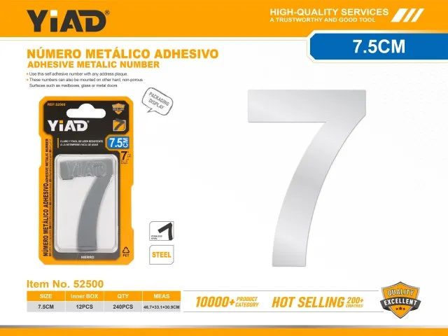 ADHESIVE METALIC NUMBER 52500