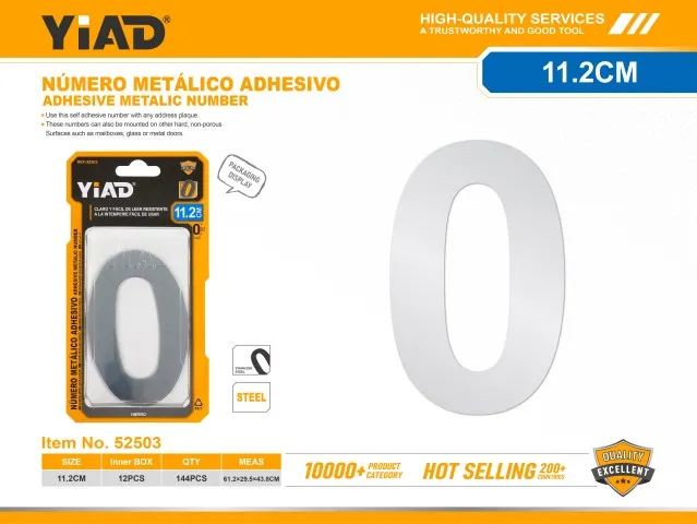 ADHESIVE METALIC NUMBER 52503