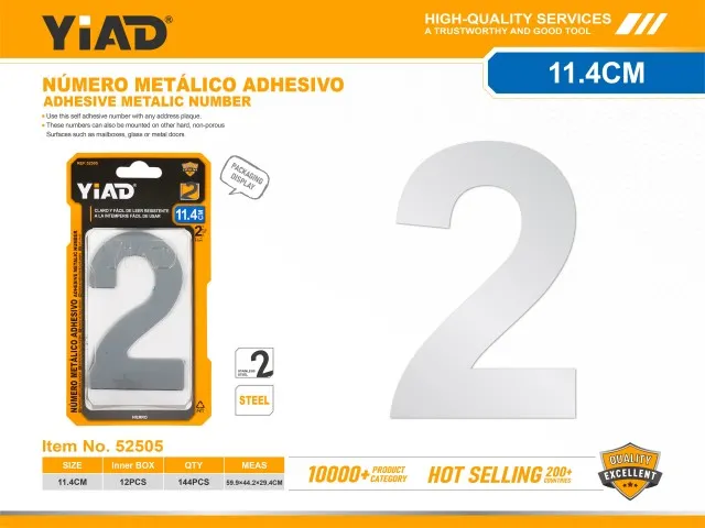 ADHESIVE METALIC NUMBER 52505