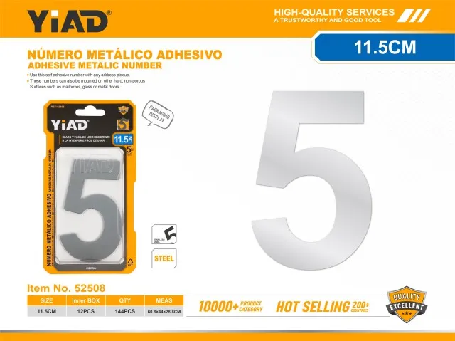 ADHESIVE METALIC NUMBER 52508