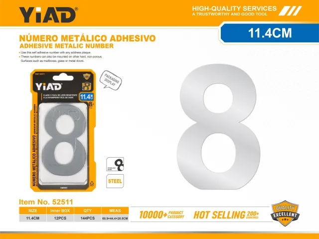 ADHESIVE METALIC NUMBER 52511