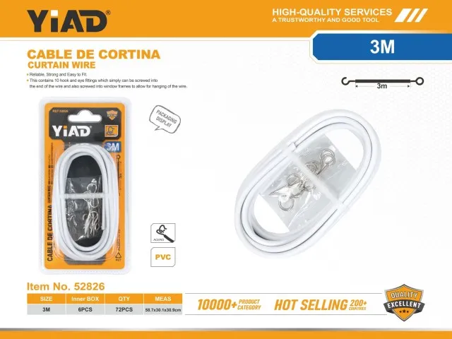 CURTAIN WIRE 52826