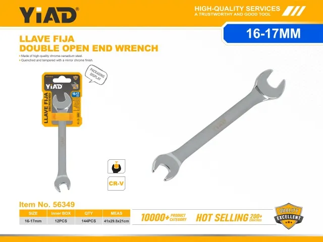 Double Open End Wrench 56349