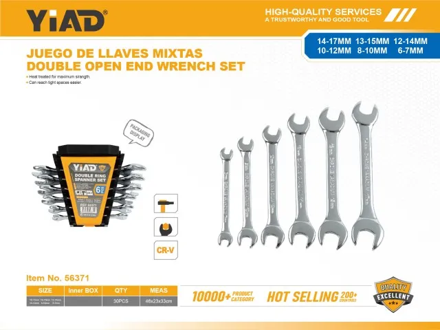Double Open End
Wrench Set 56371