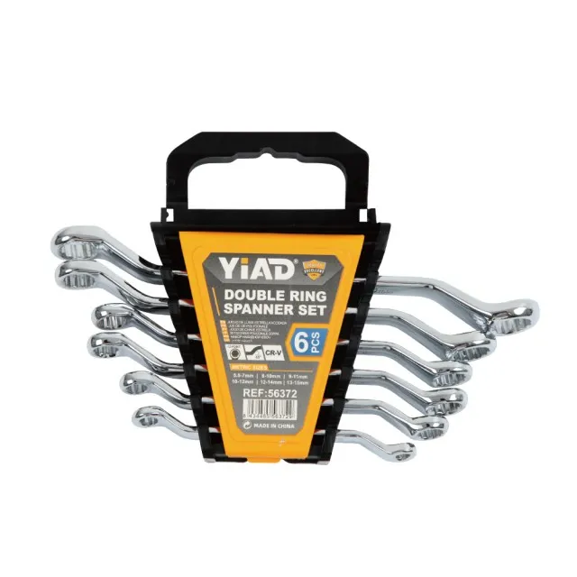 Double ring
offset wrench set 56372