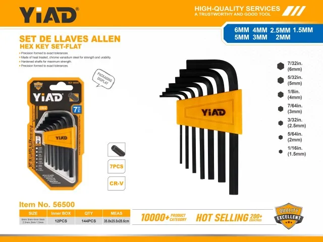 Hex Key Set-Flat 56500