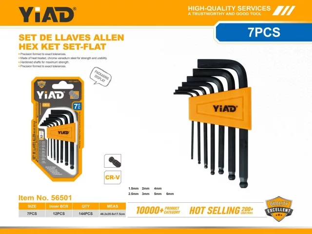 Hex Key Set-Flat 56501