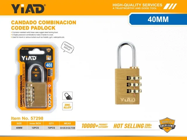 CODED PADLOCK 57298