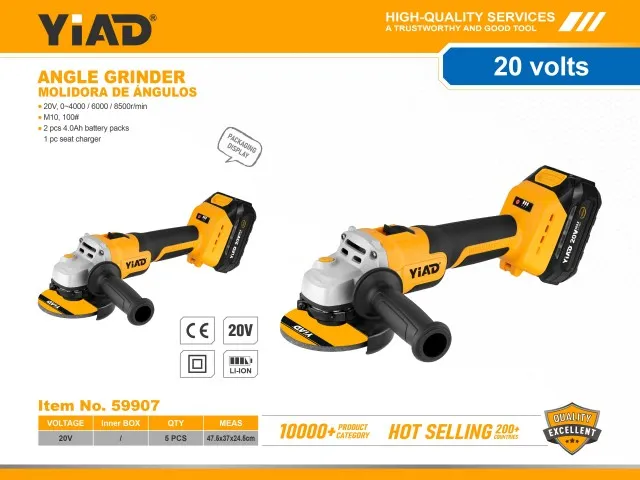Cordless angle grinder 59907